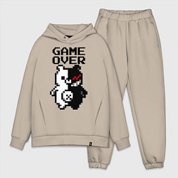 Мужской костюм оверсайз MONOKUMA GAME OVER, цвет: миндальный