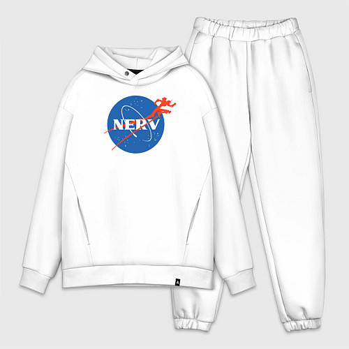Мужской костюм оверсайз Nerv / Белый – фото 1