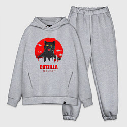 Мужской костюм оверсайз КОТЗИЛЛА CATZILLA, цвет: меланж