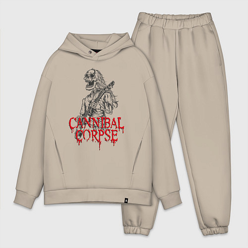Мужской костюм оверсайз Cannibal Corpse Труп Каннибала Z / Миндальный – фото 1