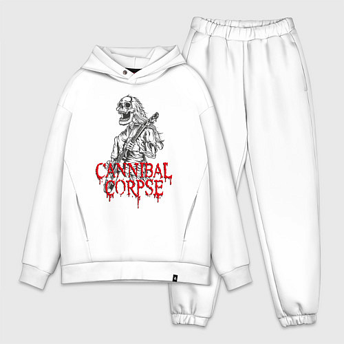 Мужской костюм оверсайз Cannibal Corpse Труп Каннибала Z / Белый – фото 1