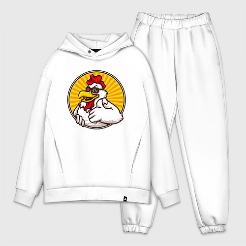 Мужской костюм оверсайз Курито / Белый – фото 1