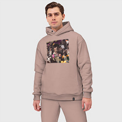 Мужской костюм оверсайз OG BUDA FREERIO, цвет: пыльно-розовый — фото 2