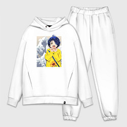 Мужской костюм оверсайз Приоритет чудо-яйца Ai Ohto, цвет: белый