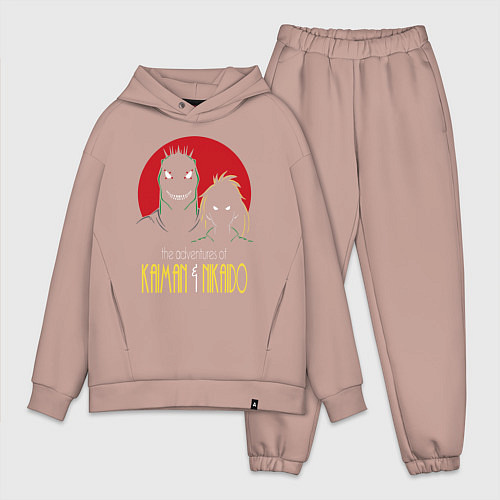 Мужской костюм оверсайз DOROHEDORO / Пыльно-розовый – фото 1