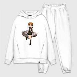 Мужской костюм оверсайз ТАНКИСТКА, цвет: белый