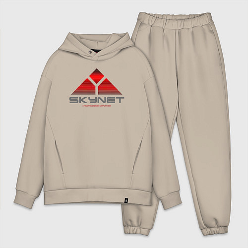 Мужской костюм оверсайз Skynet / Миндальный – фото 1