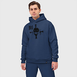 Мужской костюм оверсайз Пираты Белоуса One Piece, цвет: тёмно-синий — фото 2