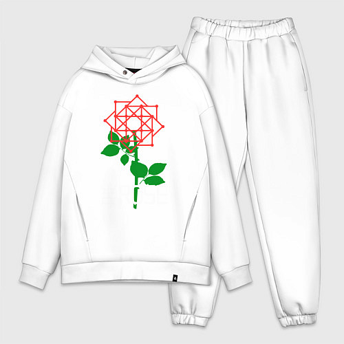 Мужской костюм оверсайз THE ROSE / Белый – фото 1