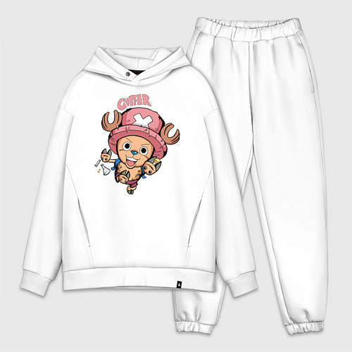 Мужской костюм оверсайз Тони Тони Чоппер One Piece / Белый – фото 1