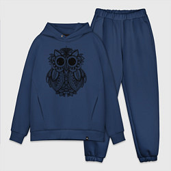 Мужской костюм оверсайз Owl, цвет: тёмно-синий