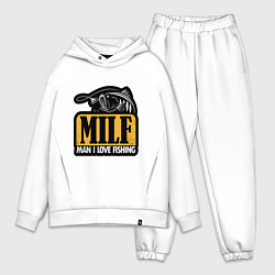 Мужской костюм оверсайз MILF, цвет: белый