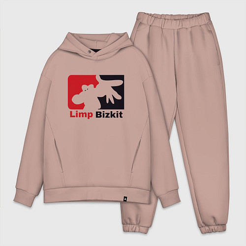 Мужской костюм оверсайз Limp Bizkit / Пыльно-розовый – фото 1