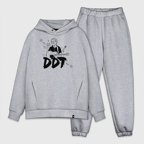 Мужской костюм оверсайз DDT Юрий Шевчук / Меланж – фото 1