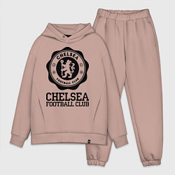 Мужской костюм оверсайз Chelsea FC: Emblem, цвет: пыльно-розовый