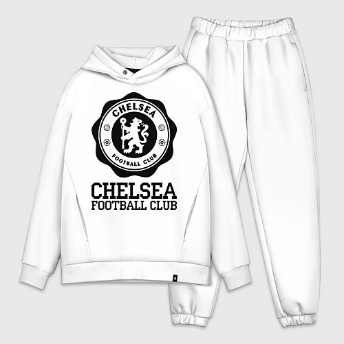 Мужской костюм оверсайз Chelsea FC: Emblem / Белый – фото 1