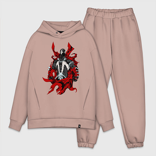 Мужской костюм оверсайз Spawn Эл Симмонс / Пыльно-розовый – фото 1