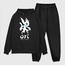 Мужской костюм оверсайз Ori and the Will of the Wisps, цвет: черный