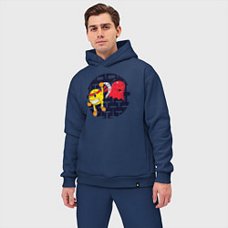 Мужской костюм оверсайз Pac-Man, цвет: тёмно-синий — фото 2