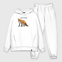 Мужской костюм оверсайз Лисичка, цвет: белый