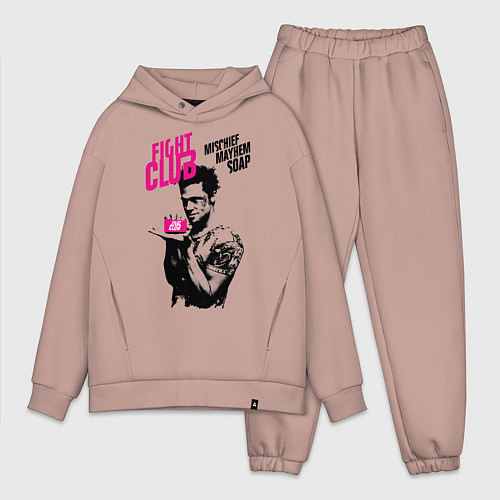 Мужской костюм оверсайз Мыло Тайлера / Пыльно-розовый – фото 1