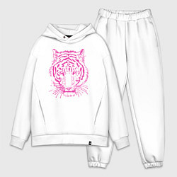 Мужской костюм оверсайз Pink Tiger, цвет: белый