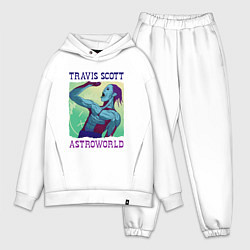 Мужской костюм оверсайз ASTROWORLD TRAVIS SCOTT Z, цвет: белый