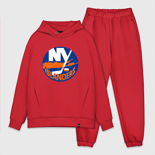 Мужской костюм оверсайз NY ISLANDERS / Красный – фото 1