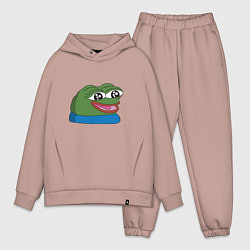 Мужской костюм оверсайз Pepe happy Пепе хеппи, цвет: пыльно-розовый