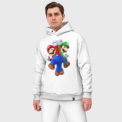 Мужской костюм оверсайз Mario Bros, цвет: белый — фото 2