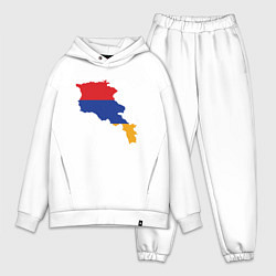 Мужской костюм оверсайз Map Armenia, цвет: белый