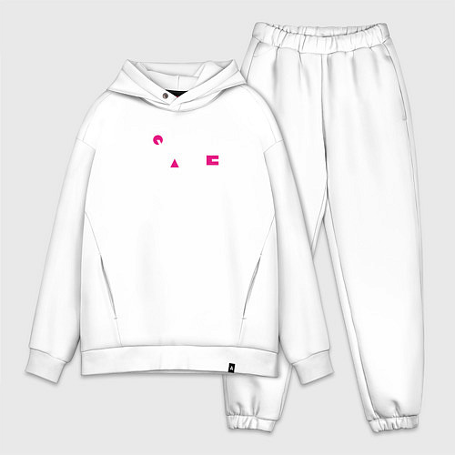 Мужской костюм оверсайз Squid Game: Logo / Белый – фото 1