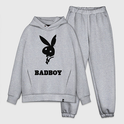 Мужской костюм оверсайз BAD BOY PLAYBOY / Меланж – фото 1