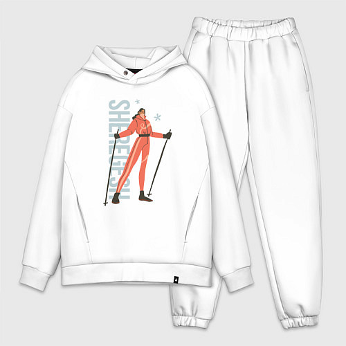 Мужской костюм оверсайз SHEREGESH GIRL / Белый – фото 1