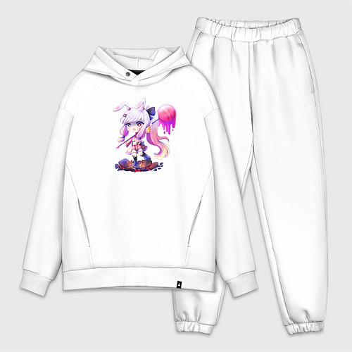 Мужской костюм оверсайз Yukinachan GC / Белый – фото 1