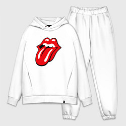 Мужской костюм оверсайз Rolling Stones Роллинг Стоунз, цвет: белый