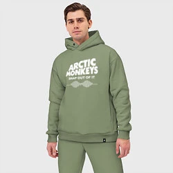 Мужской костюм оверсайз Arctic Monkeys, группа, цвет: авокадо — фото 2