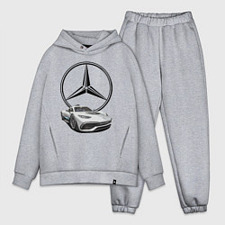 Мужской костюм оверсайз Mercedes - команда победителей!, цвет: меланж