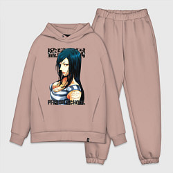 Мужской костюм оверсайз Mari school, цвет: пыльно-розовый