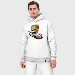 Мужской костюм оверсайз Porsche 911 Carrera 4S, цвет: белый — фото 2