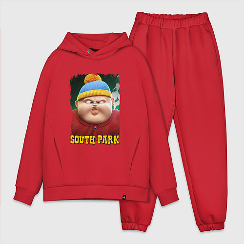 Мужской костюм оверсайз Eric Cartman 3D South Park / Красный – фото 1