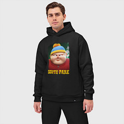 Мужской костюм оверсайз Eric Cartman 3D South Park, цвет: черный — фото 2