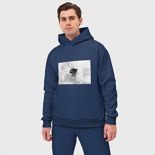 Мужской костюм оверсайз Murder Drones Дроны Убийцы / Тёмно-синий – фото 3