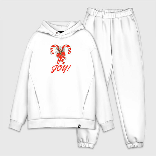 Мужской костюм оверсайз New Years sweet Joy / Белый – фото 1