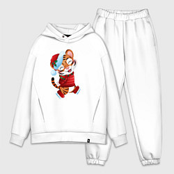 Мужской костюм оверсайз Тигра на коньках