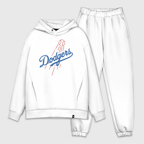 Мужской костюм оверсайз Los Angeles Dodgers baseball / Белый – фото 1