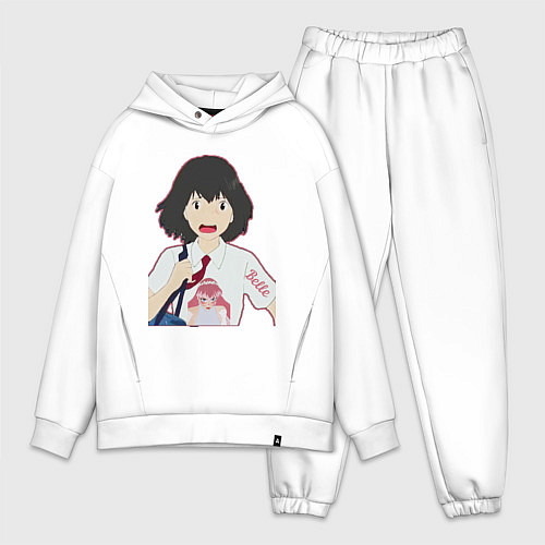 Мужской костюм оверсайз Красавица и Дракон: Двойная Белль / Белый – фото 1