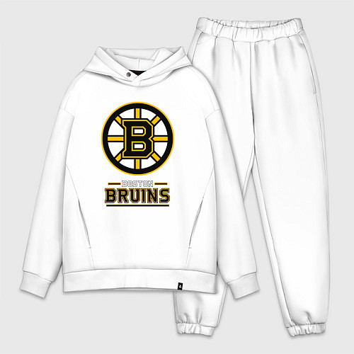 Мужской костюм оверсайз Boston Bruins , Бостон Брюинз / Белый – фото 1