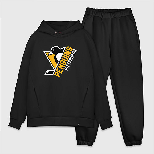 Мужской костюм оверсайз Pittsburgh Penguins Питтсбург Пингвинз / Черный – фото 1