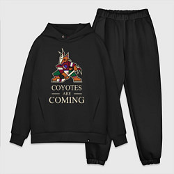 Мужской костюм оверсайз Coyotes are coming, Аризона Койотис, Arizona Coyot, цвет: черный